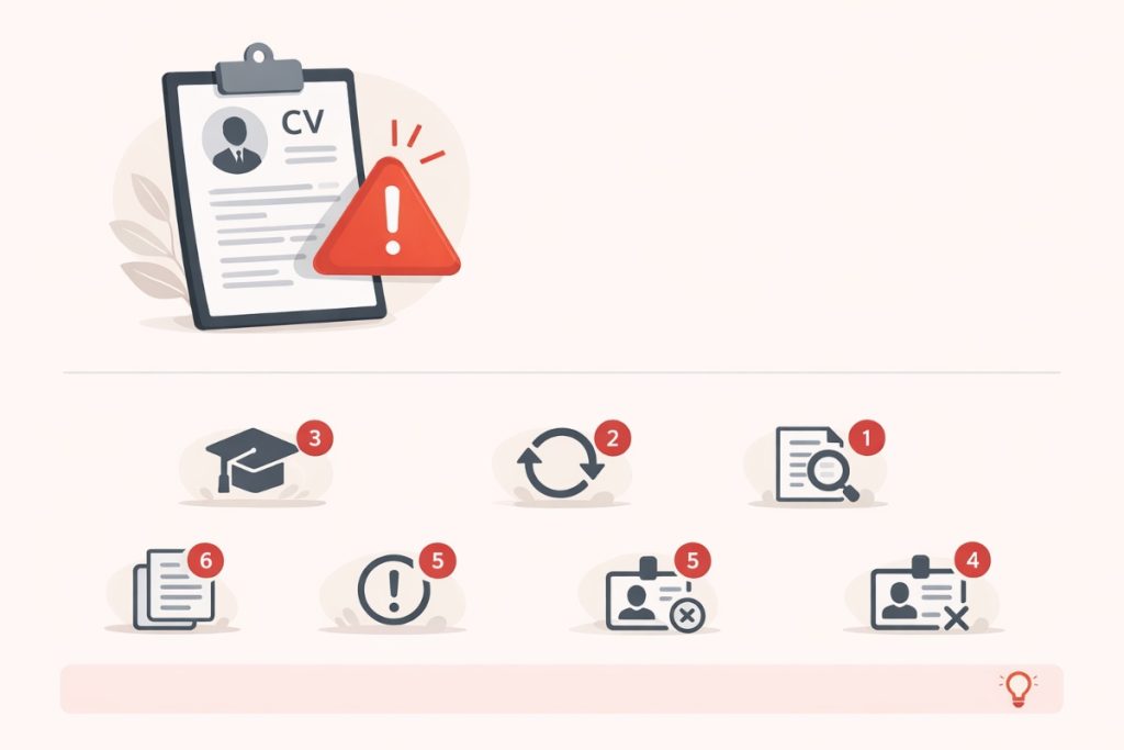 علامات تحذيرية في السير الذاتية يجب الانتباه لها من أصحاب العمل